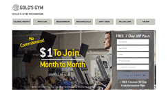 Desktop Screenshot of goldsgymrva.com